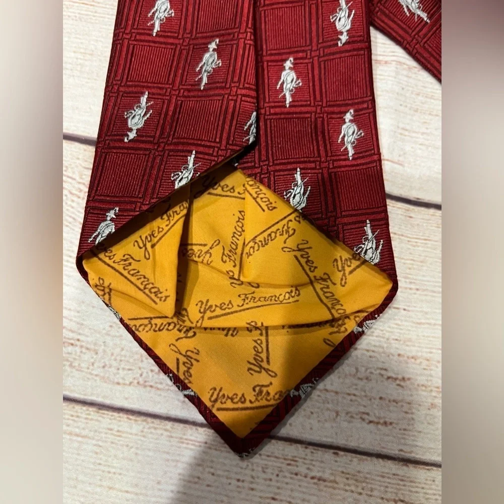 Yves Francois Red Necktie 4